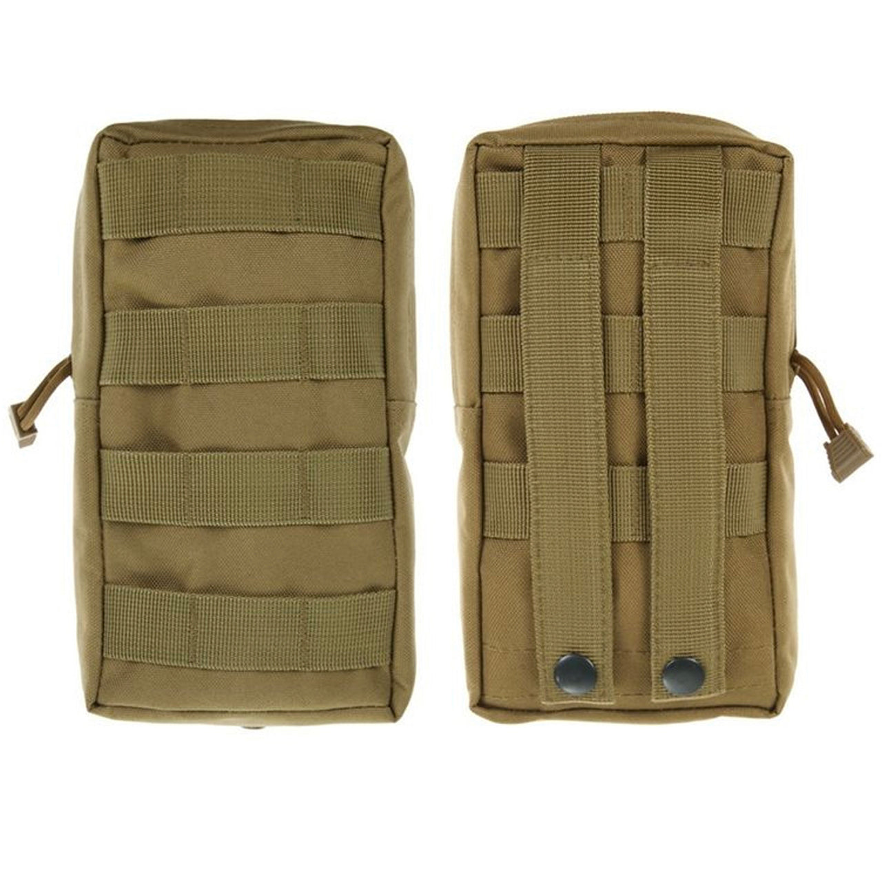 This is the perfect MOLLE pouch for attaching to your field gear, especially your webbing. It's great for holding small items such as your mobile phone, snacks, tourniquets, small notebooks and more. Main compartment with heavy duty zip Size: 21x11x5.5cm www.defenceqstore.com.au