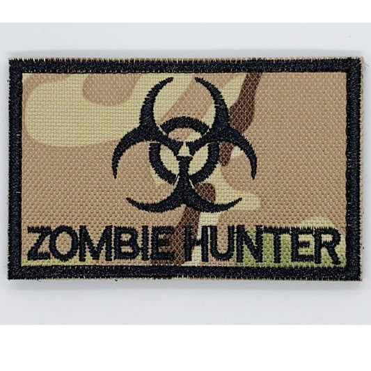 Zombie Hunter Multicam Patch Hook & Loop.   Size: 8x5cm   HOOK AND LOOP BACKED PATCH(BOTH PROVIDED)