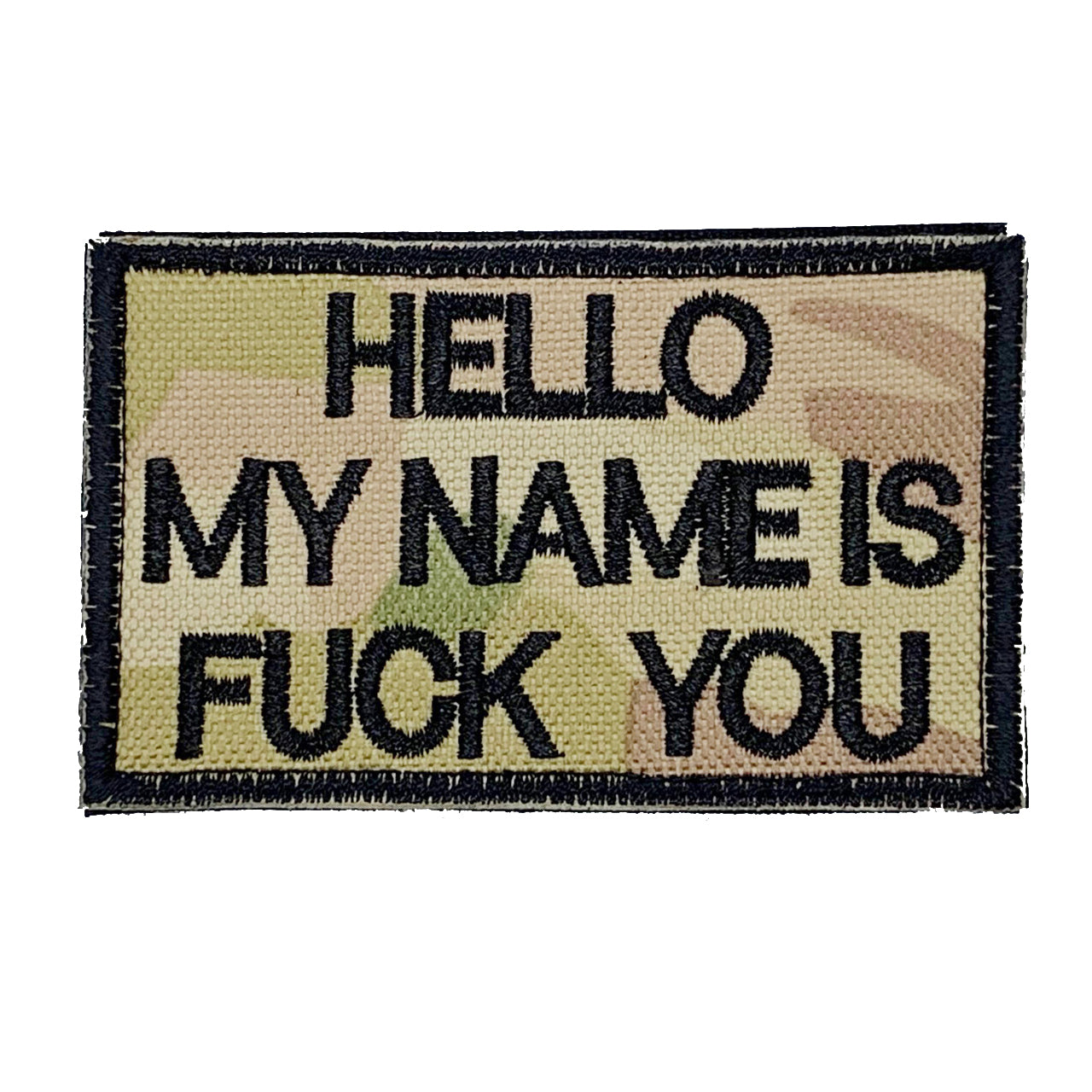 Hello My Name is Multicam Patch Hook & Loop