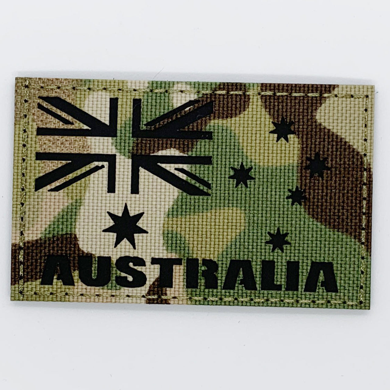 Australia Multicam Laser Cut Patch Hook & Loop  Size: 8x5cm   HOOK AND LOOP BACKED PATCH(BOTH PROVIDED)