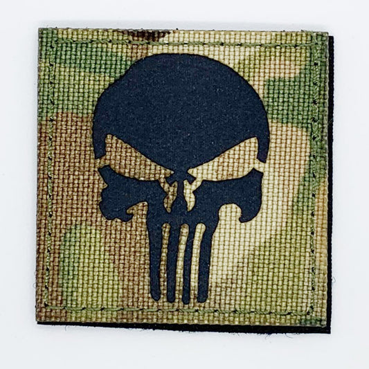 Punishment Laser Cut Multicam Patch Hook & Loop.   Size: 5x5cm   HOOK AND LOOP BACKED PATCH(BOTH PROVIDED)