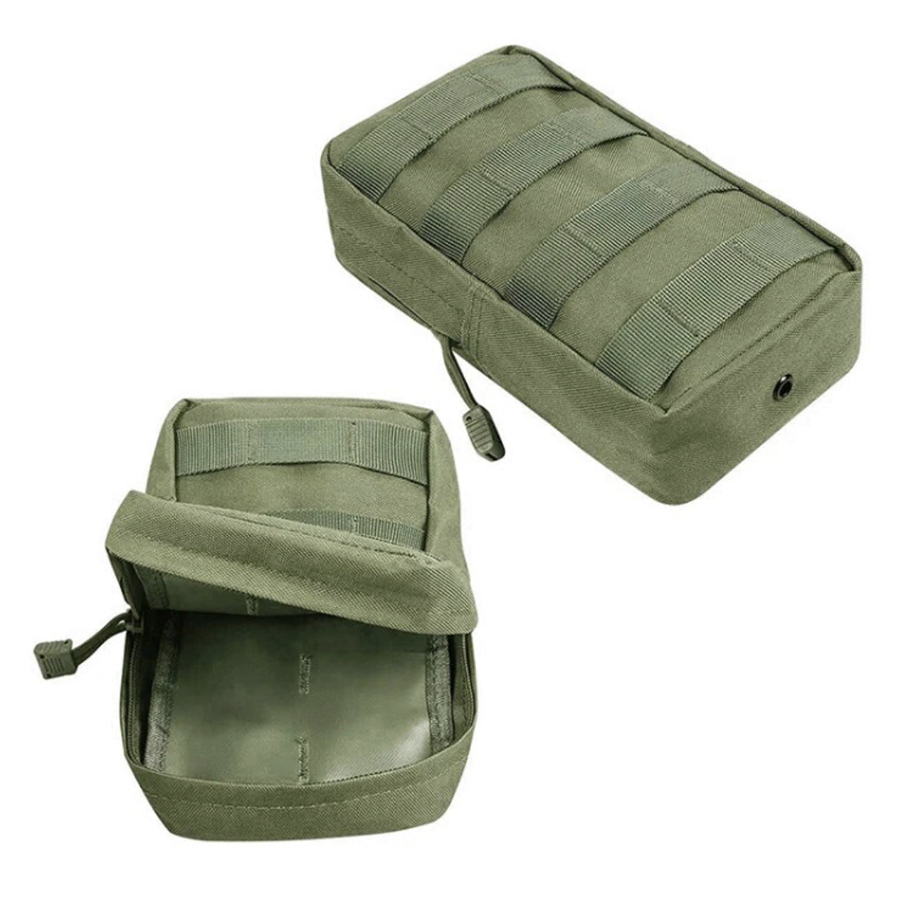 This is the perfect MOLLE pouch for attaching to your field gear, especially your webbing. It's great for holding small items such as your mobile phone, snacks, tourniquets, small notebooks and more. Main compartment with heavy duty zip Size: 21x11x5.5cm www.defenceqstore.com.au