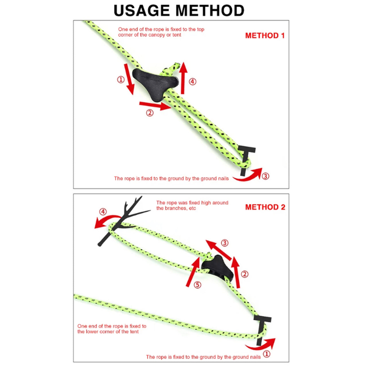 Expanding Rope Clips Rope Tension Clips – Defence Q Store