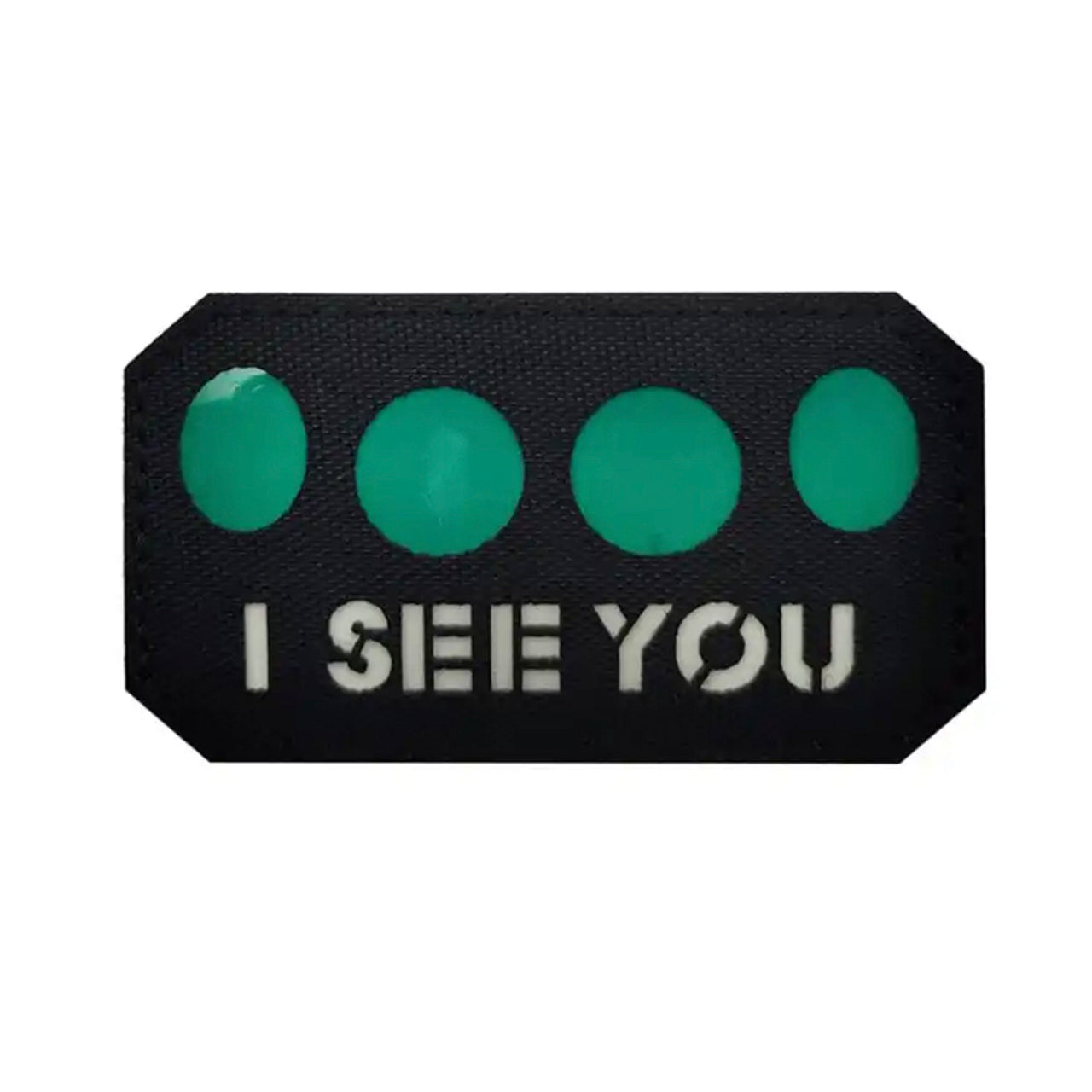 I See You Laser Cut Black IR Patch Hook & Loop.   Size: 9x5cm  HOOK AND LOOP BACKED PATCH(BOTH PROVIDED) www.defenceqstore.com.au