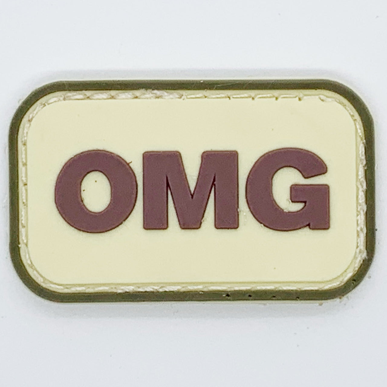 OMG  PVC Patch.   Size: 5x3cm