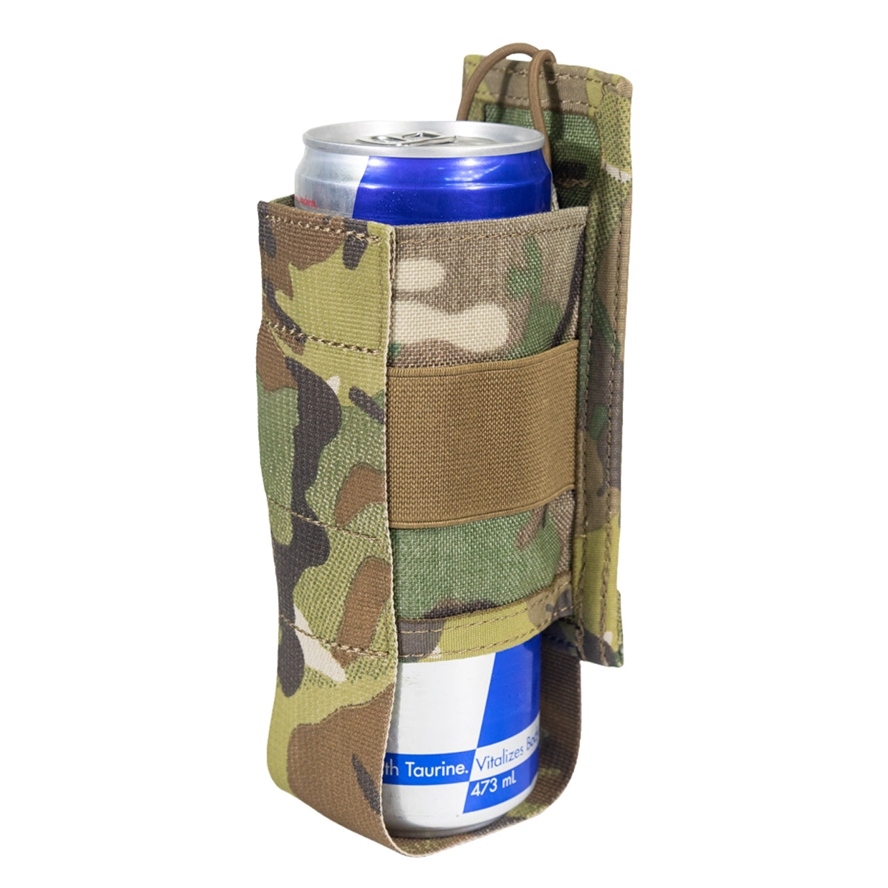 The Bottle Pouch Small is a handy belt mounted pouch to carry up to a 750ml water bottle. Also holds cans and stubbies. Constructed from 500D nylon in genuine licenced Multicam and including an elastic shock cord loop for retention, this is the perfect pouch gor keeping a drink by your side on a hot day. www.defenceqstore.com.au