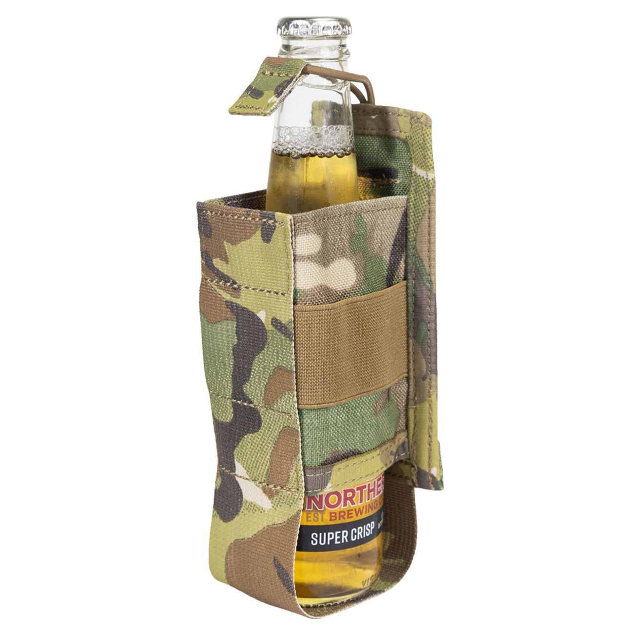 The Bottle Pouch Small is a handy belt mounted pouch to carry up to a 750ml water bottle. Also holds cans and stubbies. Constructed from 500D nylon in genuine licenced Multicam and including an elastic shock cord loop for retention, this is the perfect pouch gor keeping a drink by your side on a hot day. www.defenceqstore.com.au