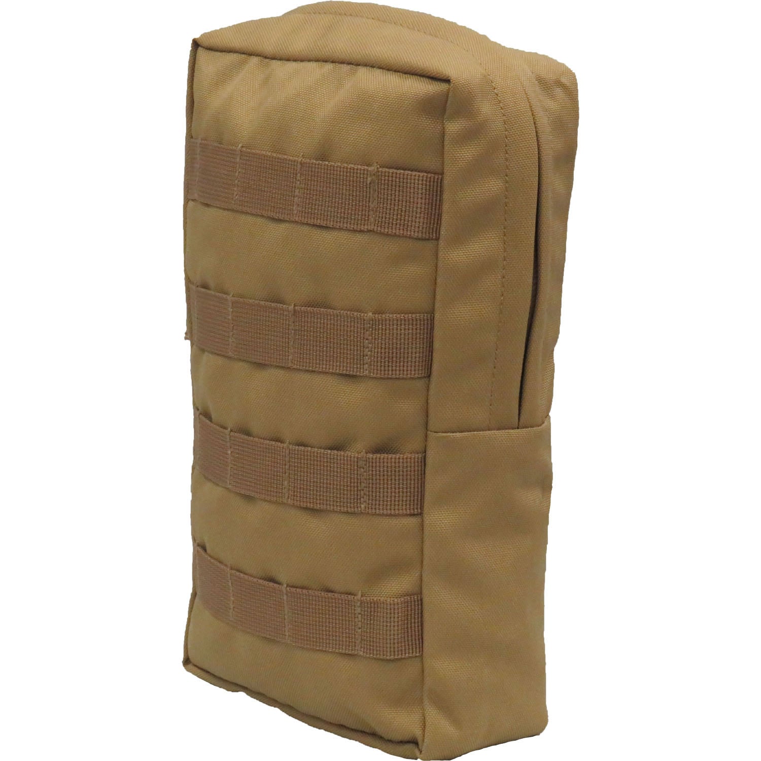 Fully MOLLE compatible  Drainage holes on the base  Heavy duty 900D 2 coats PU fabric  #10 rope pull zips  16x27x8cm