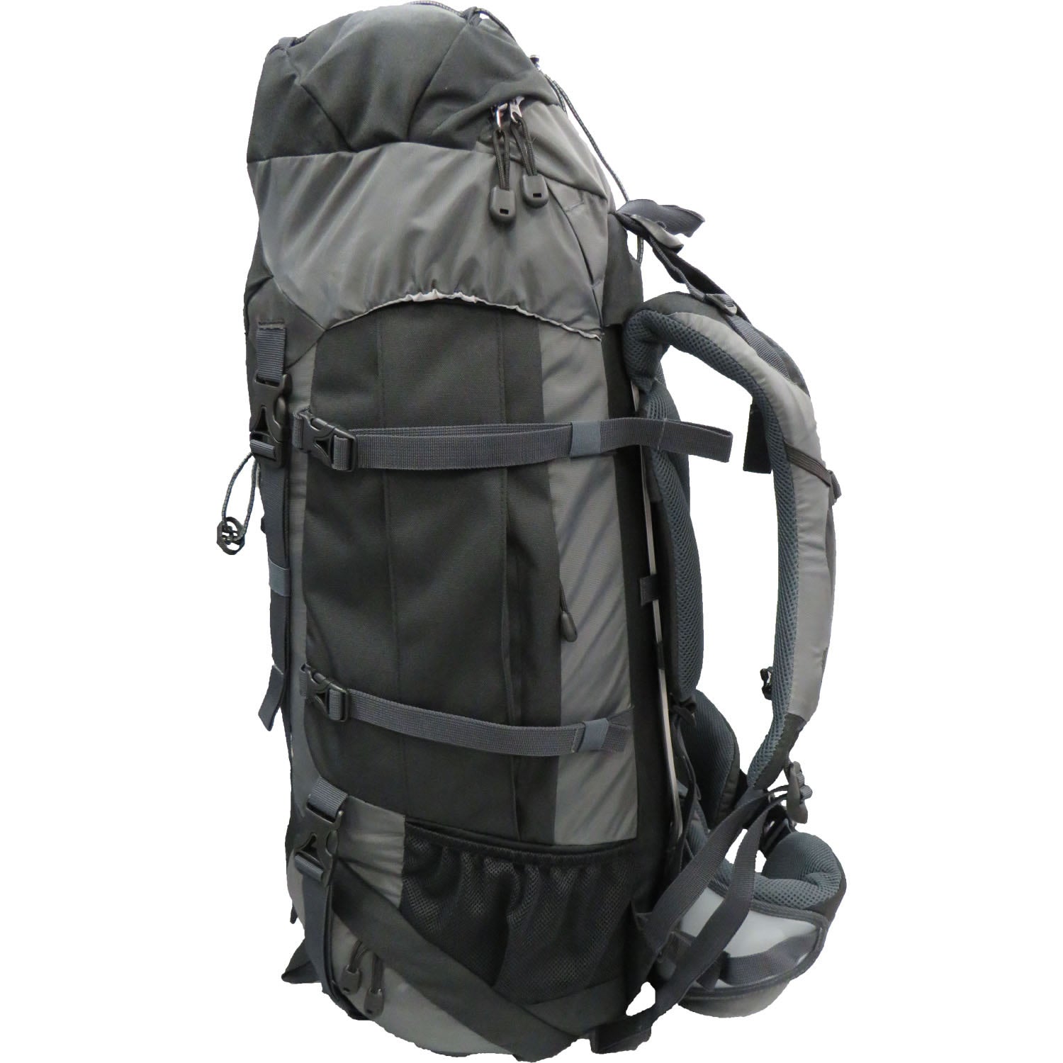 Check out this full size bug out backpack, a must have if you need to get out in a hurry or just for general hiking.  Fully adjustable harness system  Sturdy hip belt  Hydration system compatible  Side compression  Base load straps  Rope strap  Expandable side pockets  2 pockets in the top cover  Adjustable chest straps  Walking pole/ice axe attachments  Rain cover