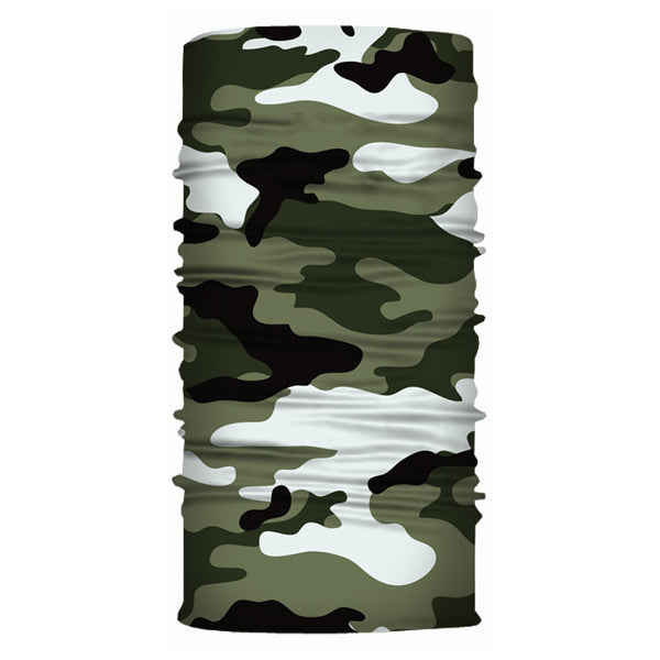 Various Camouflage Colours available for Face Bandana or Neck Gaiter. They are made from Microfiber Polyester which makes them very lightweight and very comfortable to wear. Because the material is so thin, it is very easy to breathe when you use as face cover.