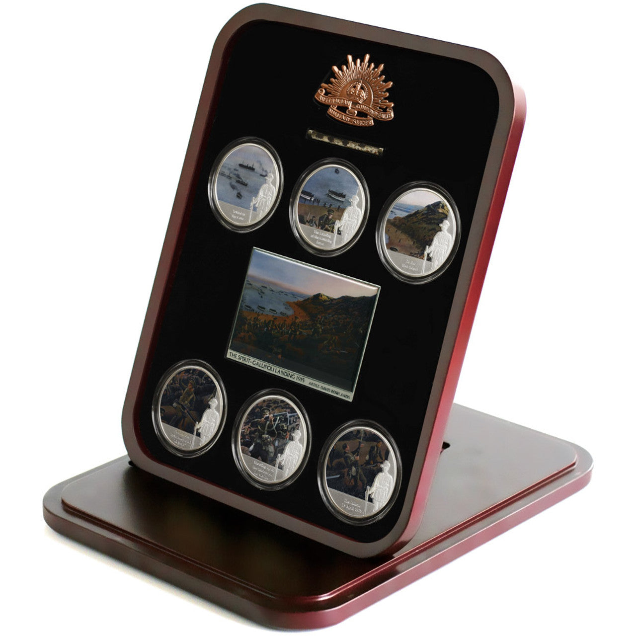 The stunning Sands of Gallipoli 2012 release The Landing Six Limited Edition Medallions Set.