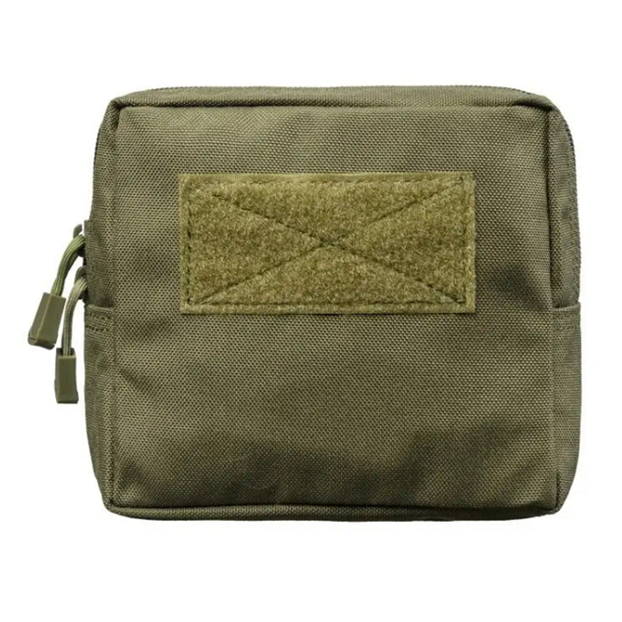 This is the perfect MOLLE pouch for attaching to your field gear. It's great for holding lots of items such as your mobile phone, snacks, tourniquets, notebooks and more. Main compartment with heavy duty zip 1 internal organiser pocket in main compartment Fit patches on the front, patch space size is 10.5x5cm 5cm deep x 16.5cm wide x 15cm high www.defenceqstore.com.au