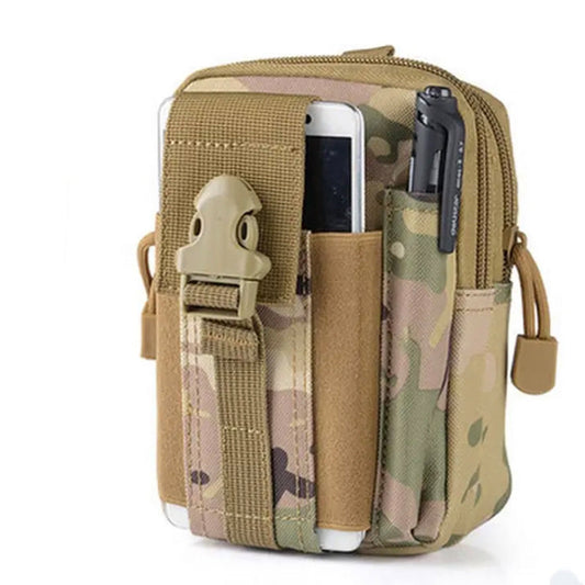 1000D lightweight material multicam  MOLLE capable   Enough room to store your phone, pen, notebook, knife and other small items  Great for cadets, military, hunting, camping, hiking and other outdoor activities  10cm x 3cm x 17cm www.defenceqstore.com.au