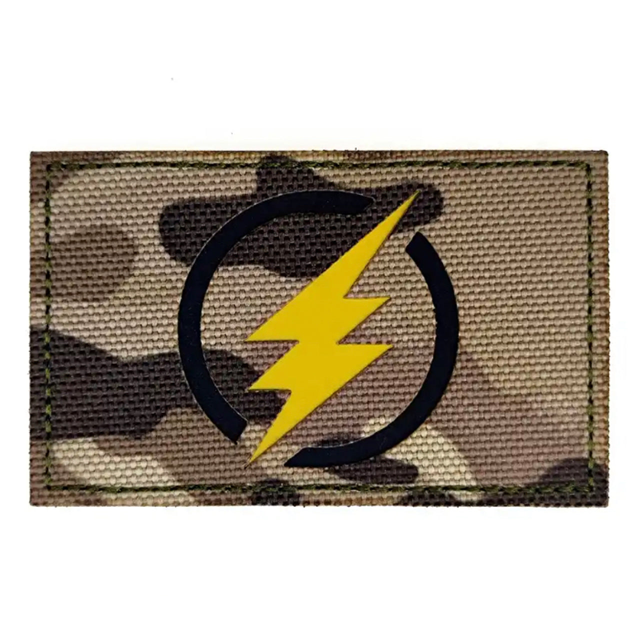 Lightning Bolt Laser Cut Multicam Patch Hook & Loop.   Size: 8x5cm  HOOK AND LOOP BACKED PATCH(BOTH PROVIDED) www.defenceqstore.com.au