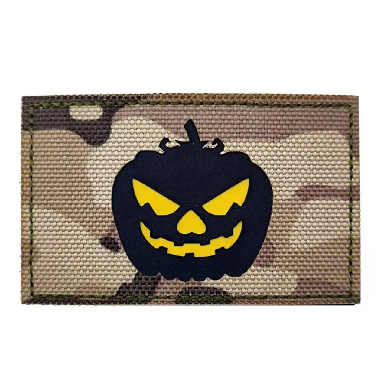 Pumpkin Head Laser Cut Multicam Patch Hook & Loop.   Size: 8x5cm  HOOK AND LOOP BACKED PATCH(BOTH PROVIDED) www.defenceqstore.com.au