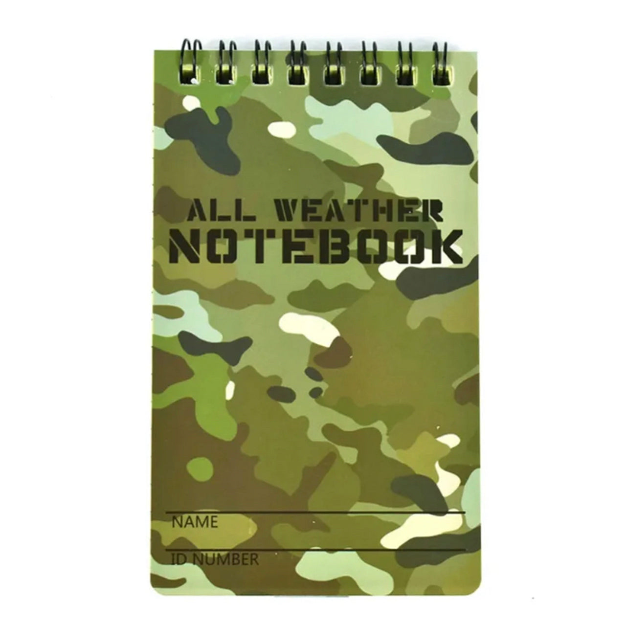 Multicam All Weather Notebook 7.5X13CM  Double sided usage of paper  Approximately 50 pages  Can be used as graph paper www.defenceqstore.com.au