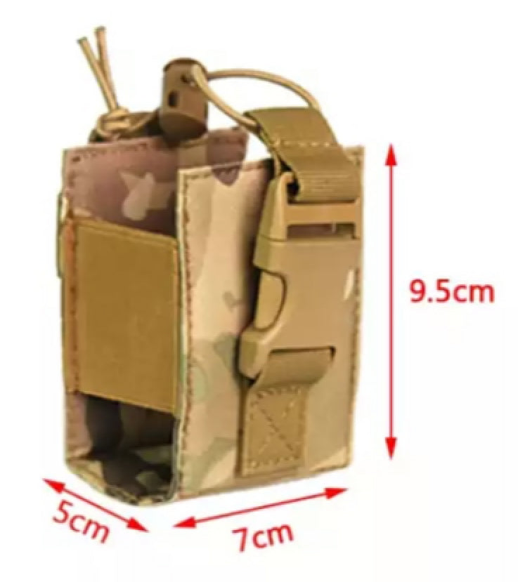 Defence Q Store MOLLE 600D Nylon Radio Pouch is the perfect add on to your field equipment.  Can also be used as a magazine pouch on vests.