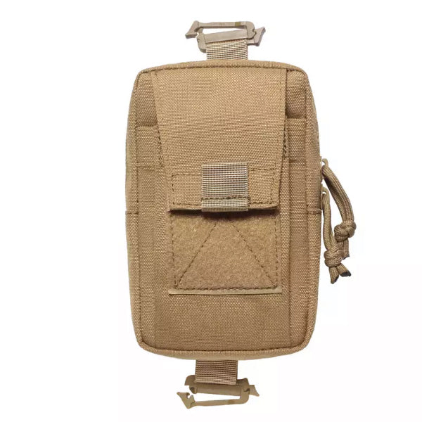 1000D lightweight material  MOLLE capable   Enough room to store your phone, pen, notebook, knife and other small items  Great for cadets, military, hunting, camping, hiking and other outdoor activities  10cm x 3cm x 17cm